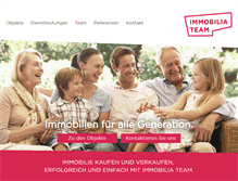 Tablet Screenshot of immobilia-team.ch
